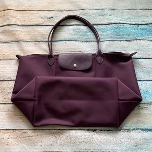 Longchamp, Neo Handbag, Plum, Large